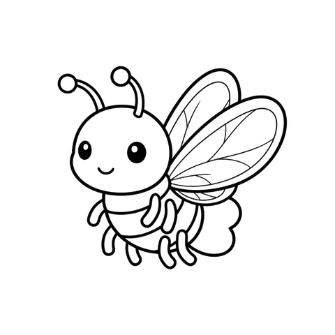 Firefly free bugs & insects coloring page line art