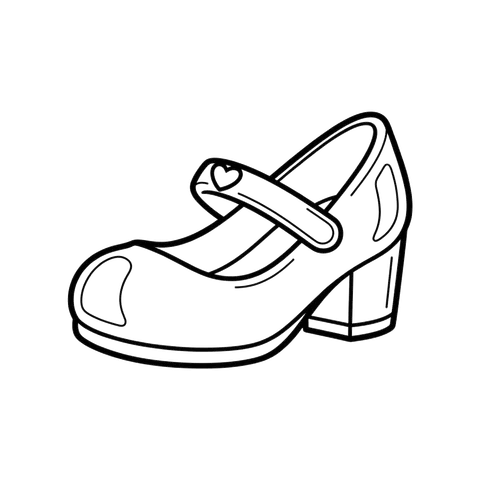 Glass Slipper free princesses & castles coloring page line art